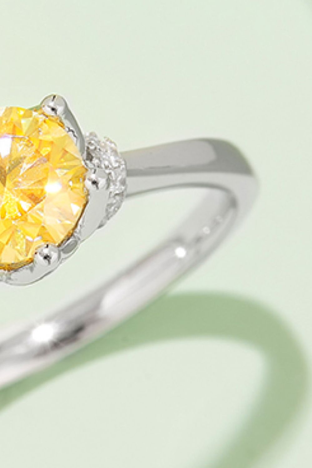 1 Carat Round Brilliant Round Cut Sparkala™ Contrast Platinum Over Pure Sterling Silver Ring (Pink, Yellow, or Aqua)