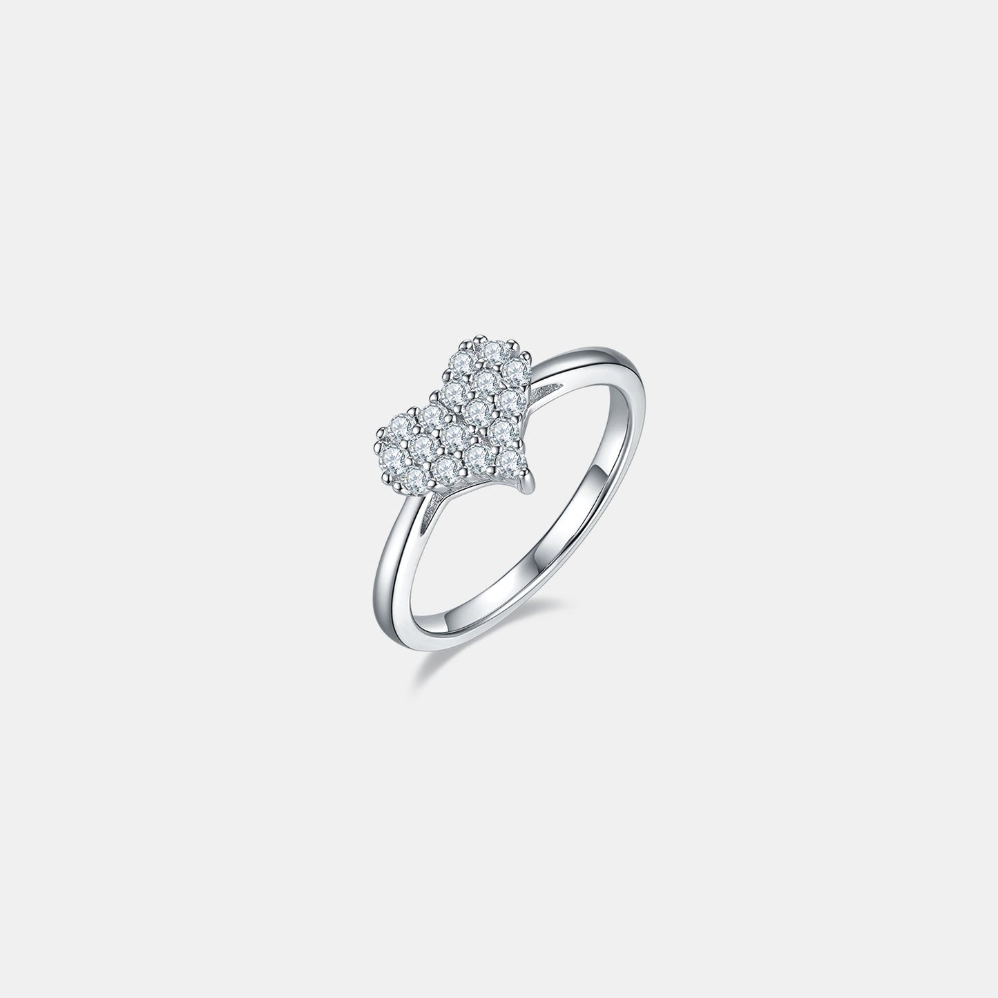 Sparkala™ Pure Sterling Silver Heart Ring