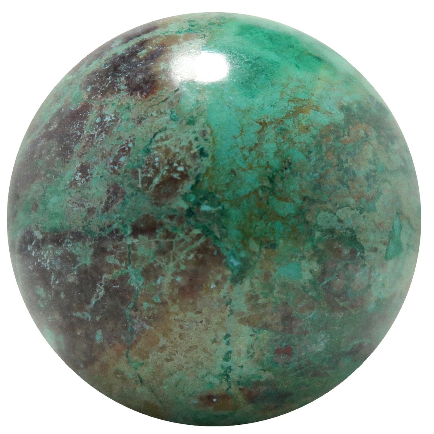 Chrysocolla Sphere Earth Connection Crystal Ball