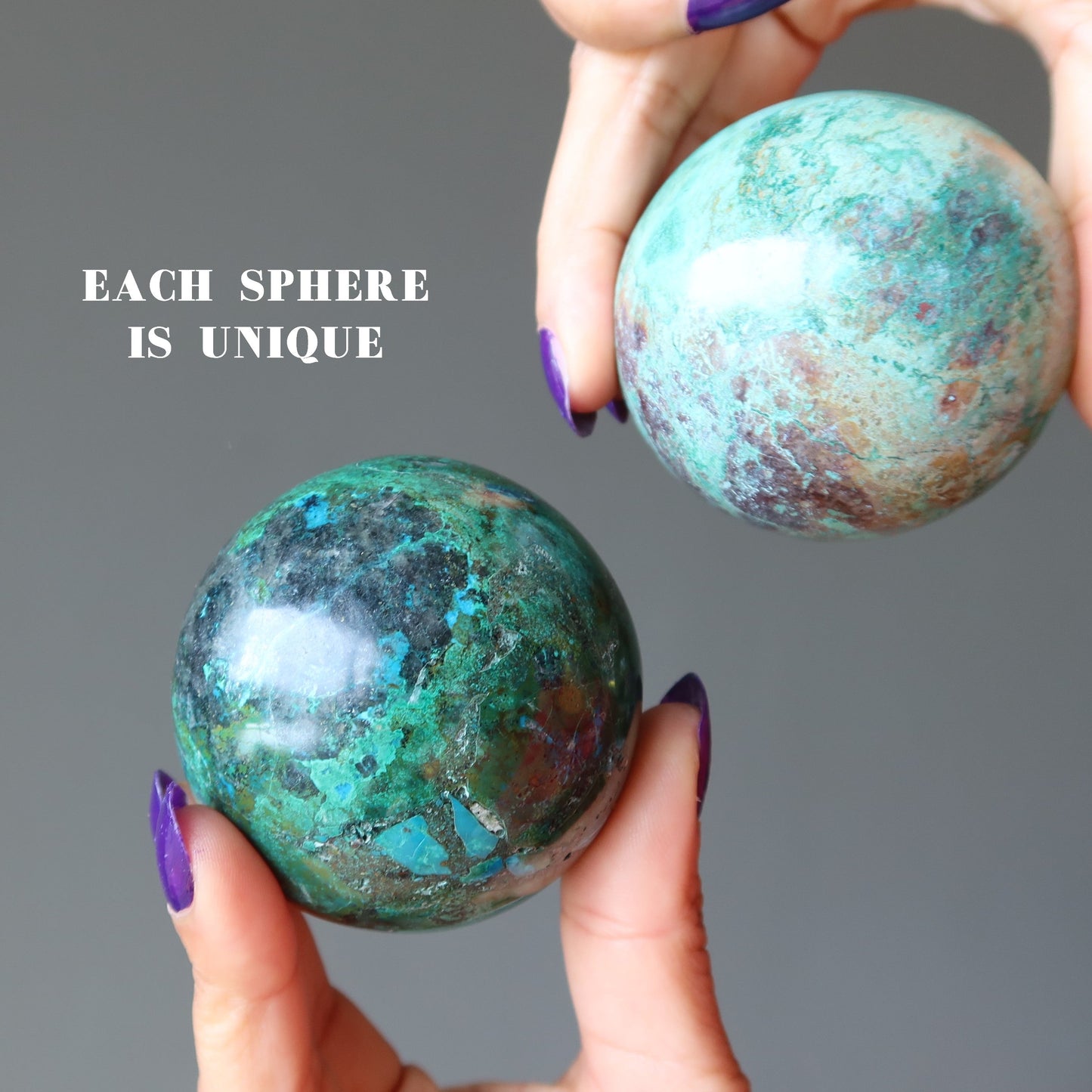 Chrysocolla Sphere Earth Connection Crystal Ball