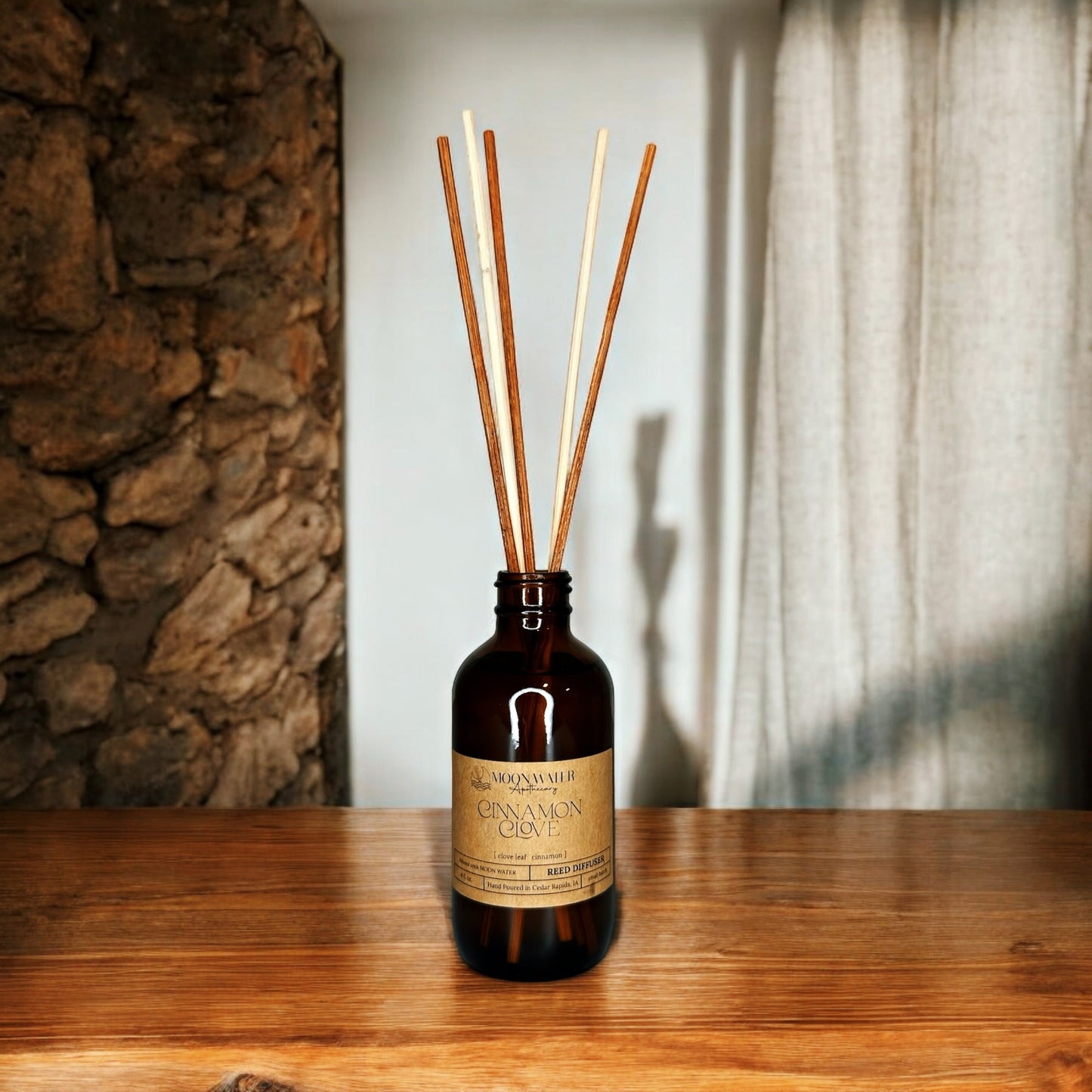 Cinnamon + Clove - ROOM SPRAY & REED DIFFUSER, Warm Spiced Home Fragrance