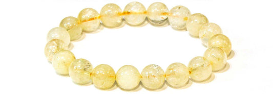 Citrine Round Bead Bracelet - Sacred Creation