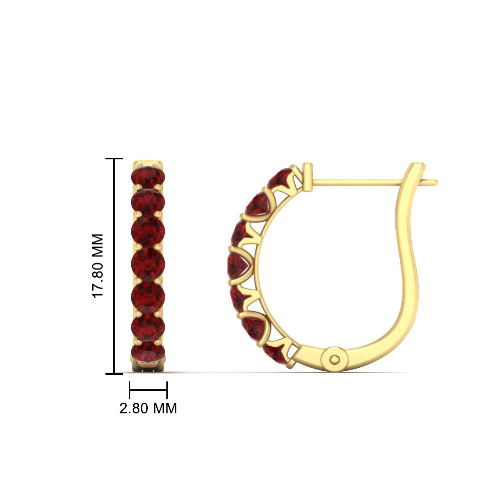 Modern Huggie Hoop Earrings