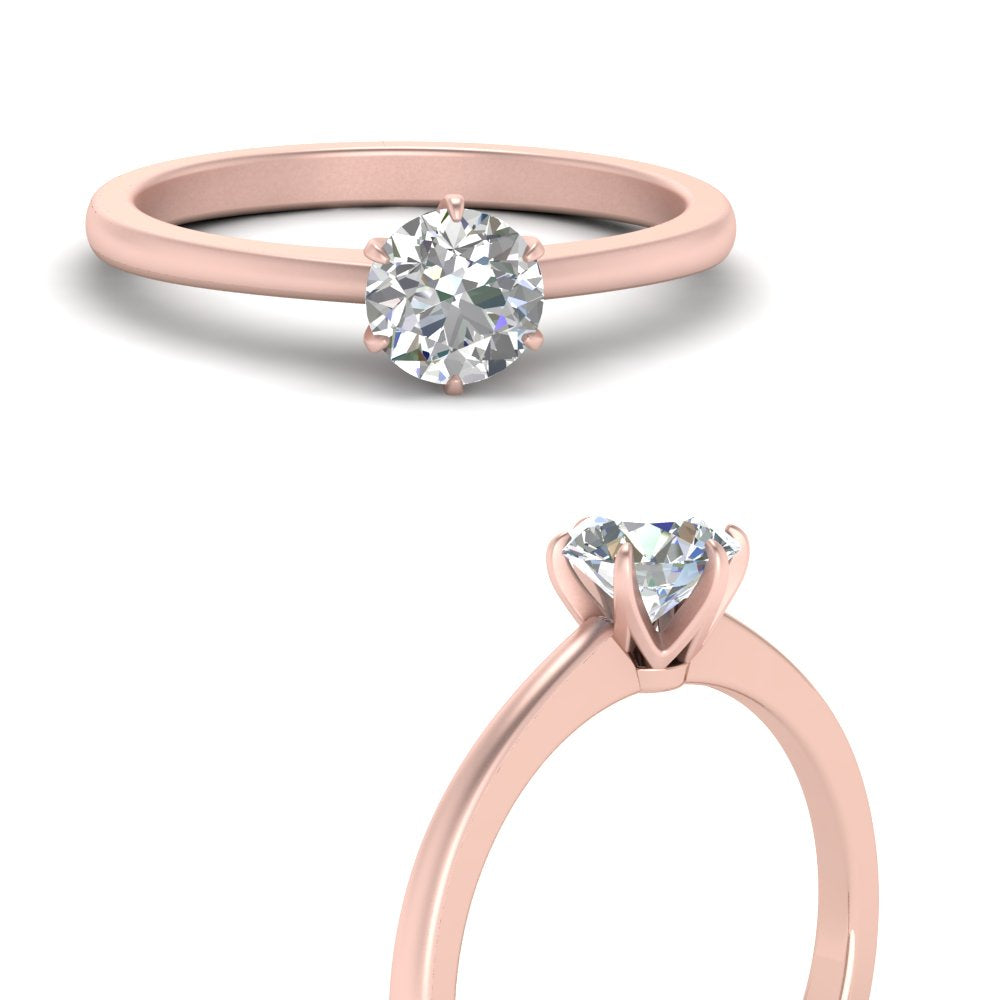 Classic Six Prong Solitaire Ring