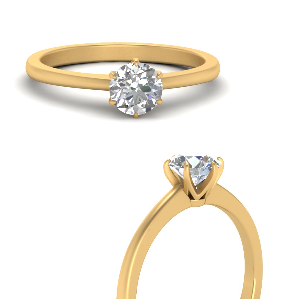Classic Six Prong Solitaire Ring