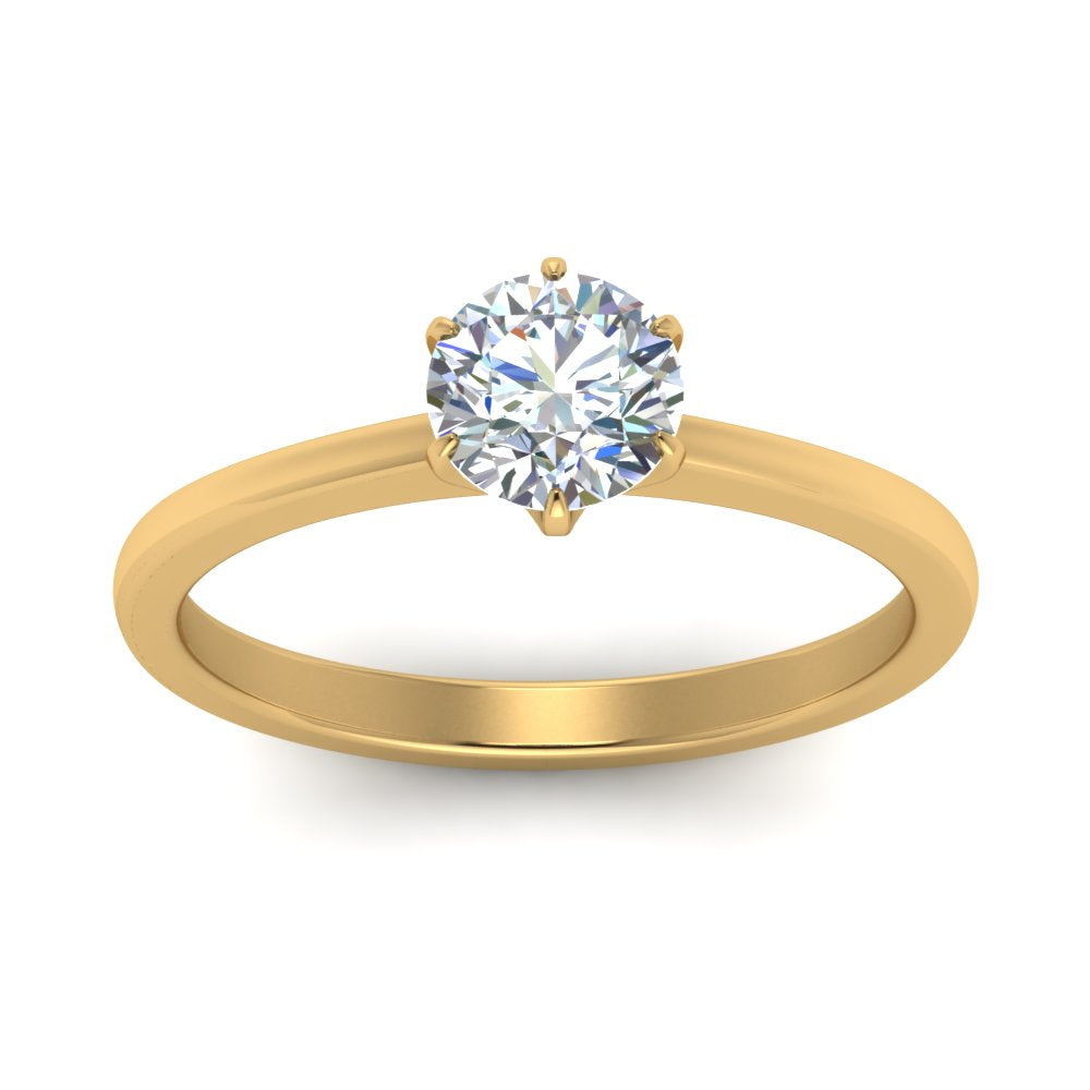 Classic Six Prong Solitaire Ring