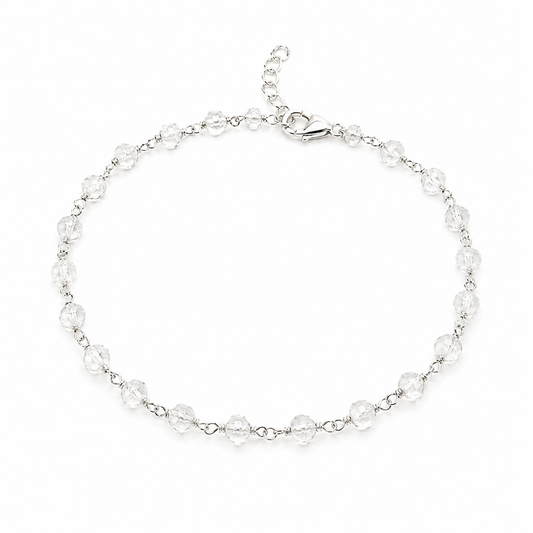 Quartz Gemstone Wire Wrapped Bracelet