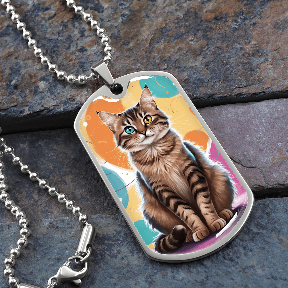 Colorful Kitty Necklace