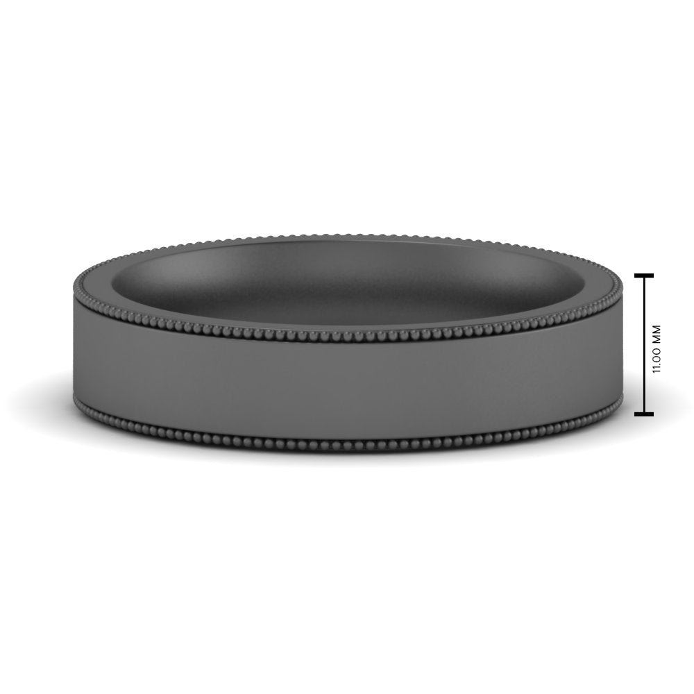 4 mm Stepped Edge Comfort Fit Flat Mens Band