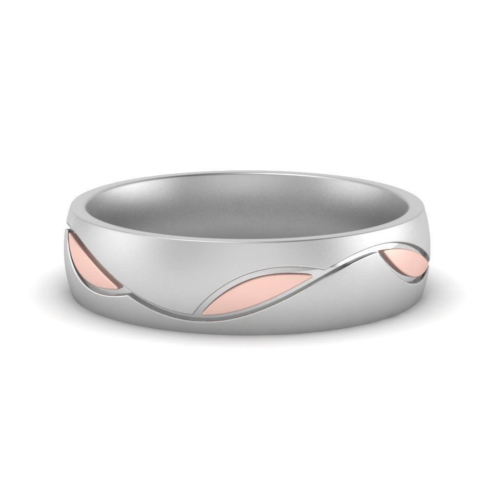 Comfort Fit Two Tone Mens Band