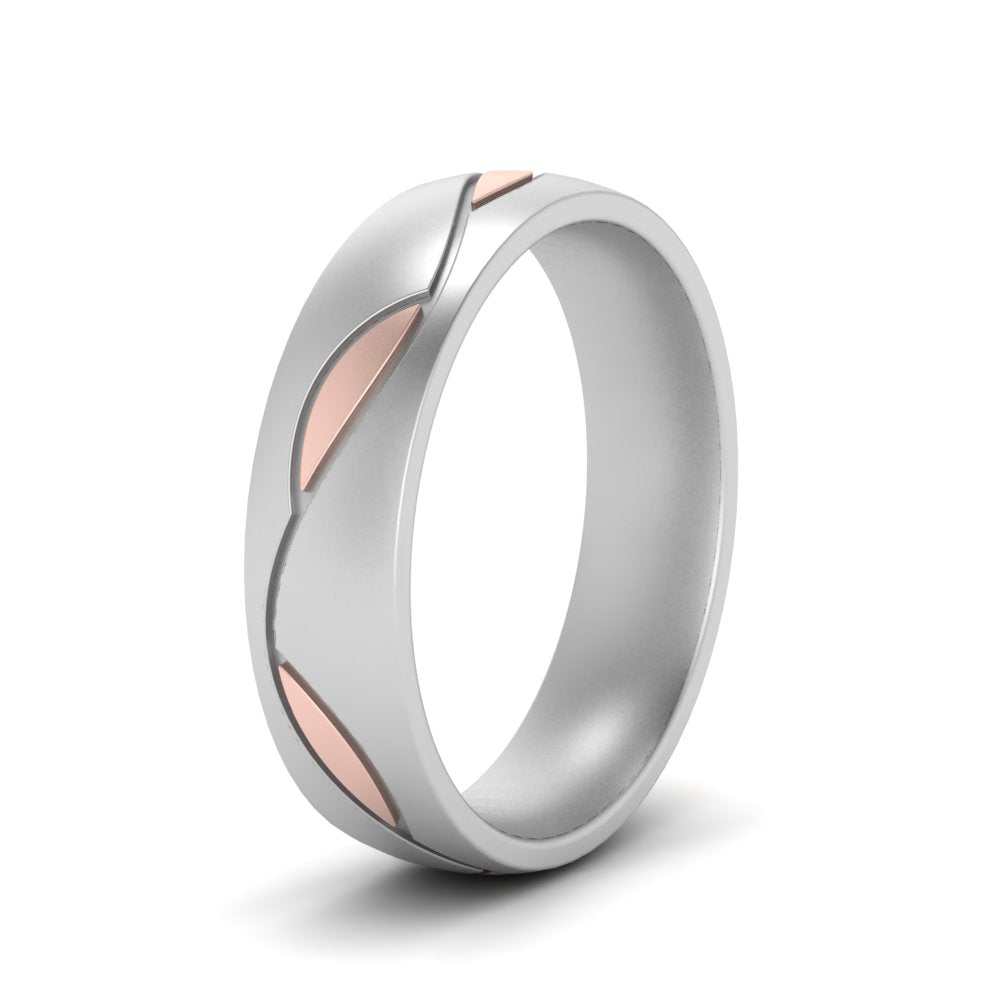 Comfort Fit Two Tone Mens Band