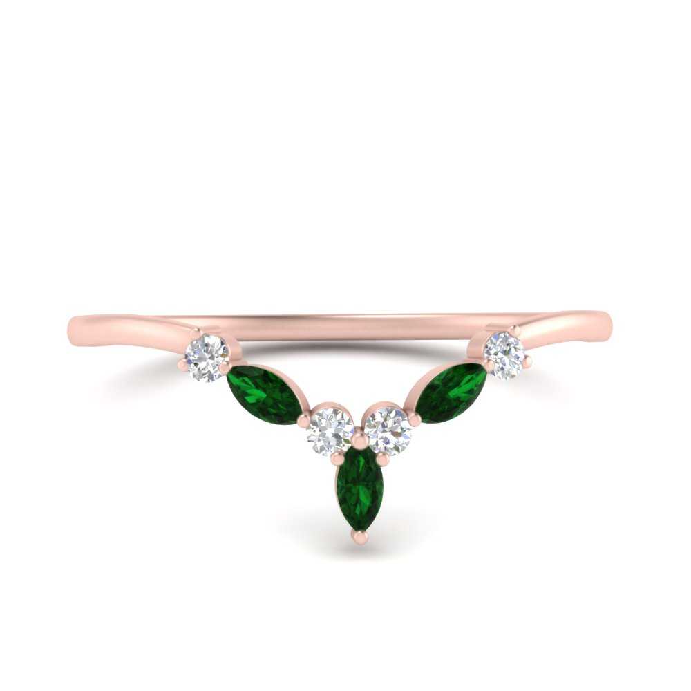 Crown Marquise And Round Band