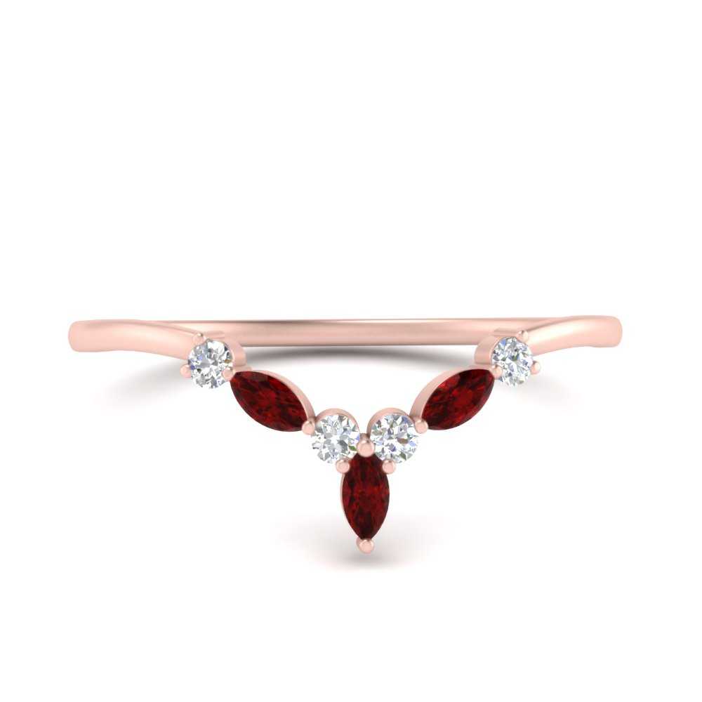 Crown Marquise And Round Band