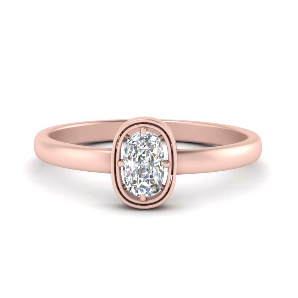 Cushion Cut Bezel Solitaire Ring