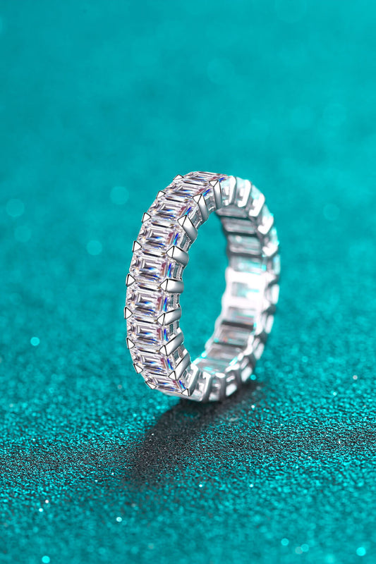 10.5 Carat Sparkala™ Rhodium Over Pure Sterling Silver Eternity Ring