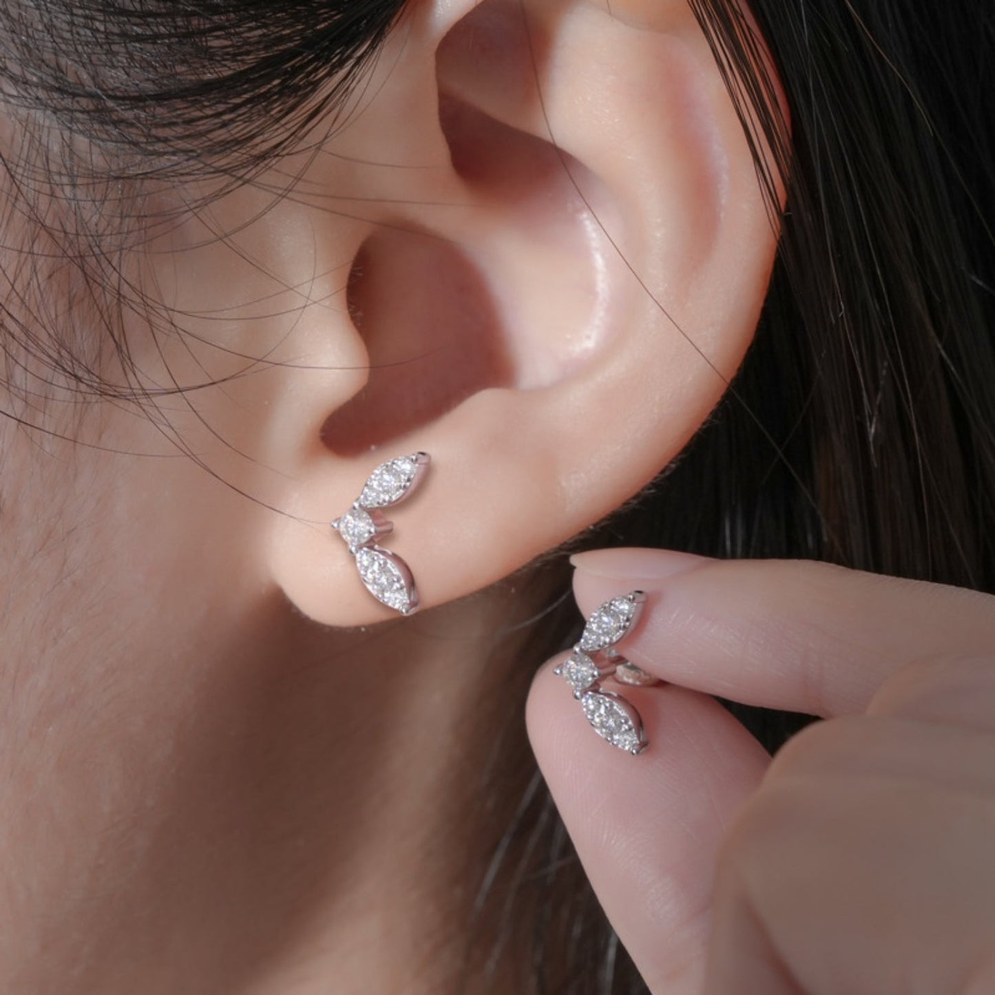 Sparkala™ Platinum-Plated Pure Sterling Silver Stud Earrings