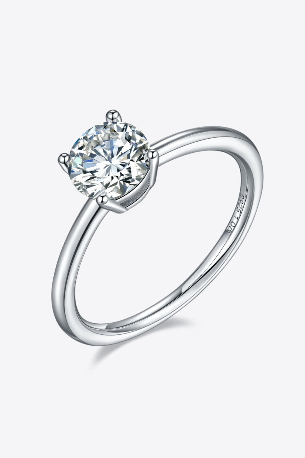 1 Carat Sparkala™ Platinum Over Pure Sterling Silver Solitaire Ring