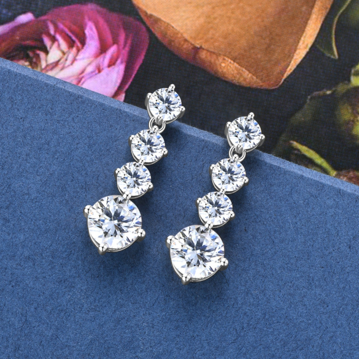 4 Carat Sparkala™ Pure Sterling Silver Earrings