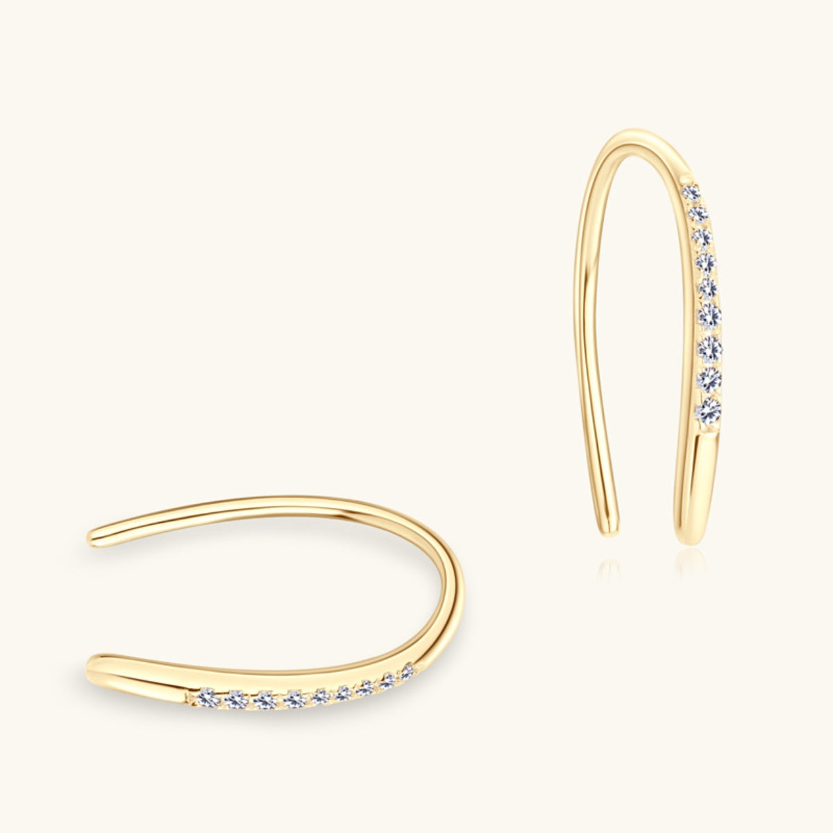 Sparkala™ Pure Sterling Silver U Shape Earrings