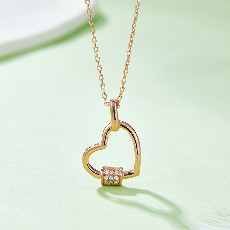 Sparkala™ 925 Sterling Silver Heart Shape Necklace