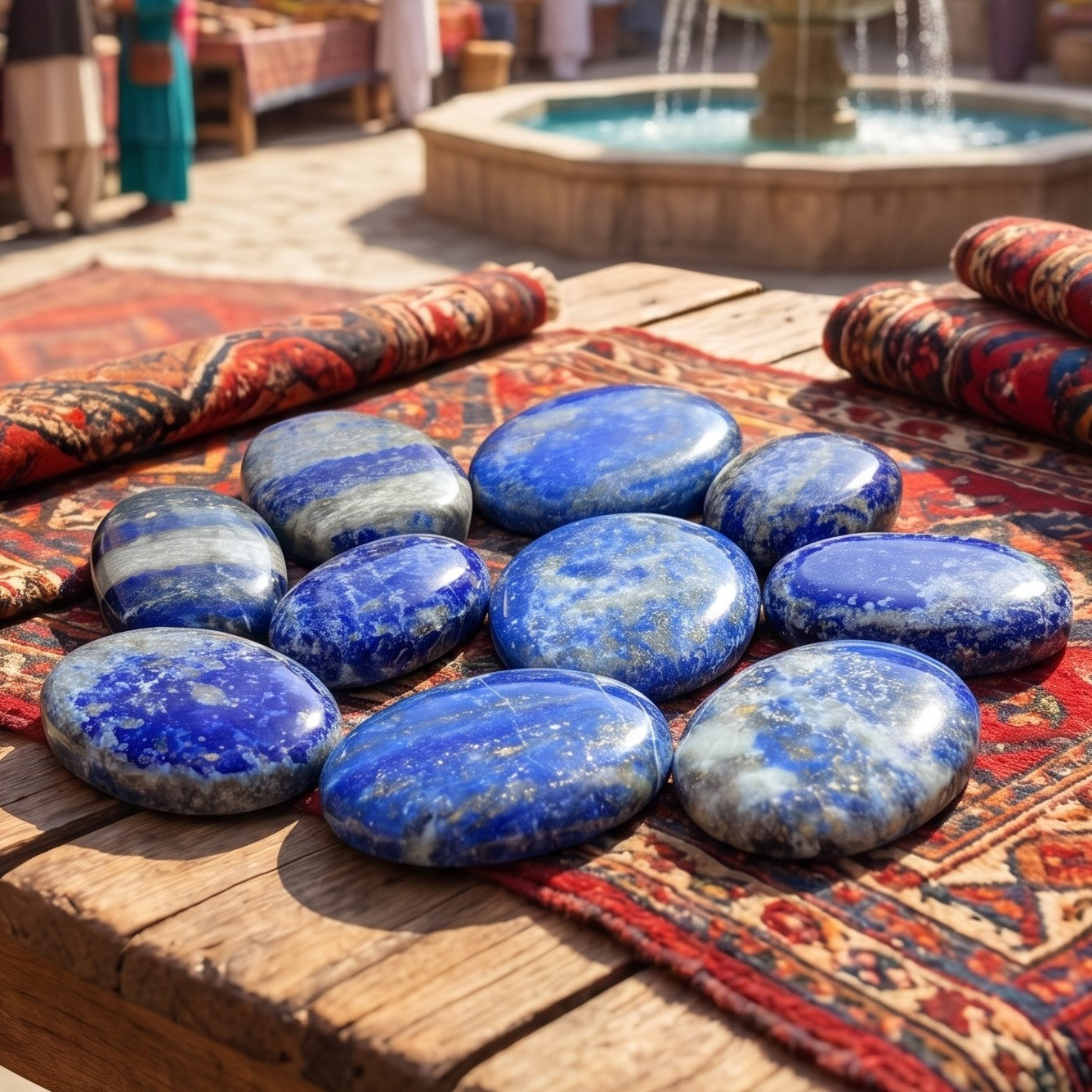 Blue Lapis Cabochons