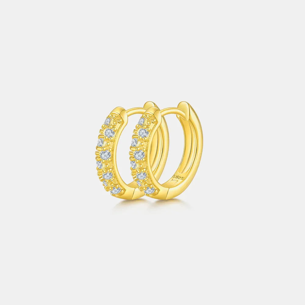 Sparkala™ 925 Sterling Silver Huggie Earrings