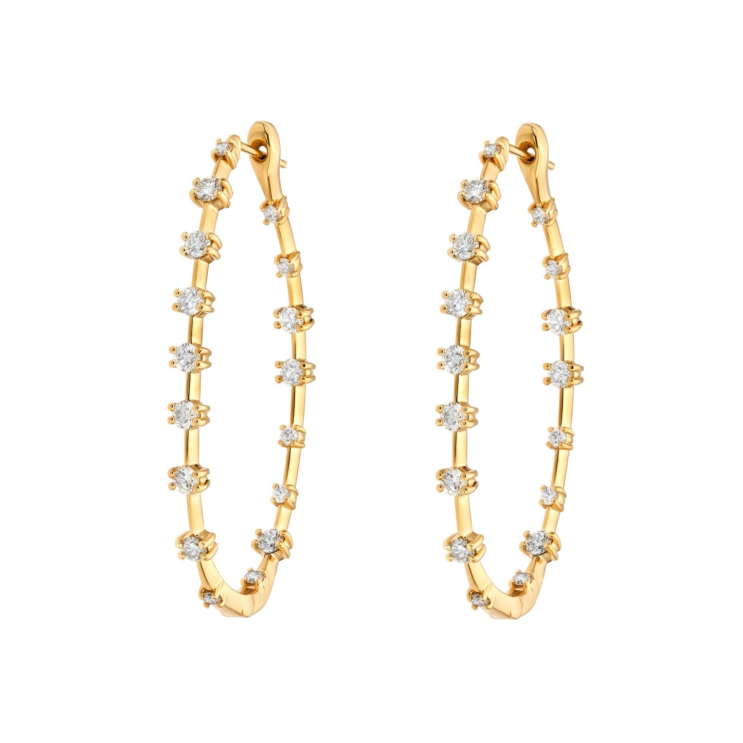 Oval Spaced Hoops