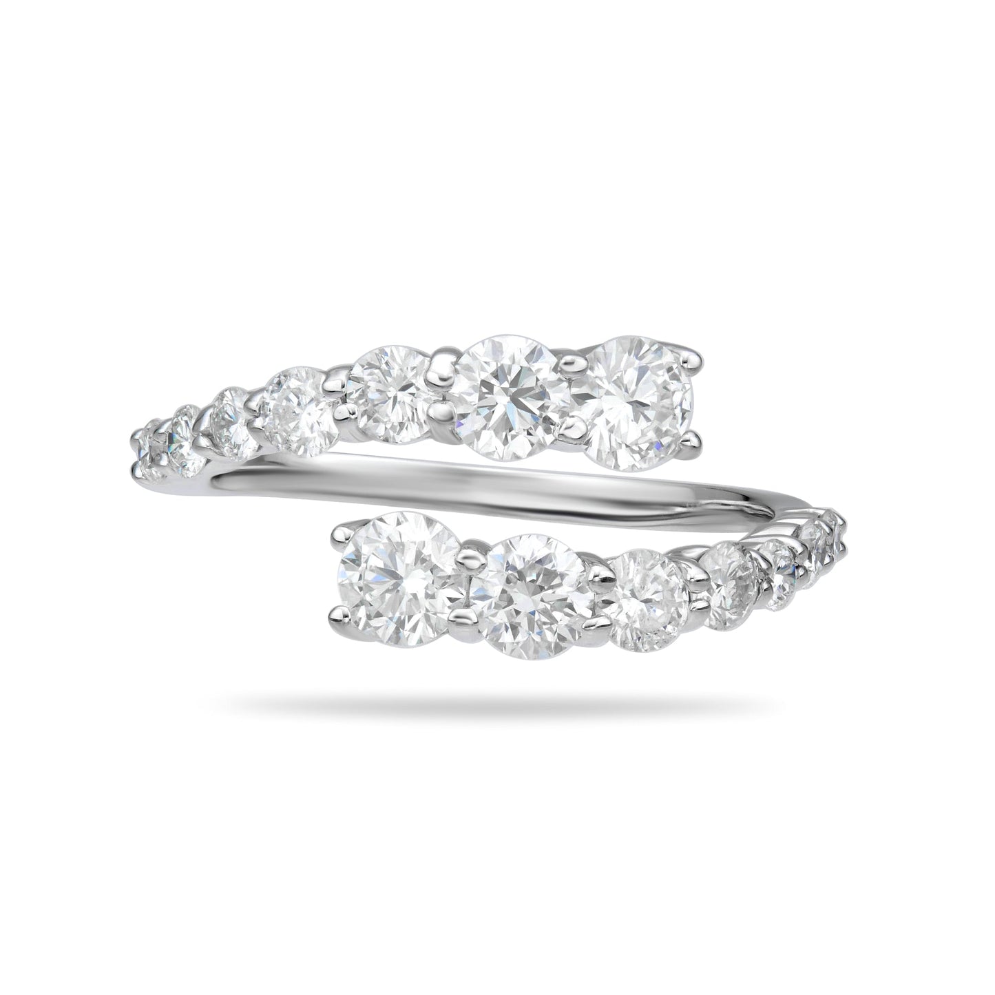 Round Graduated Spiral Ring