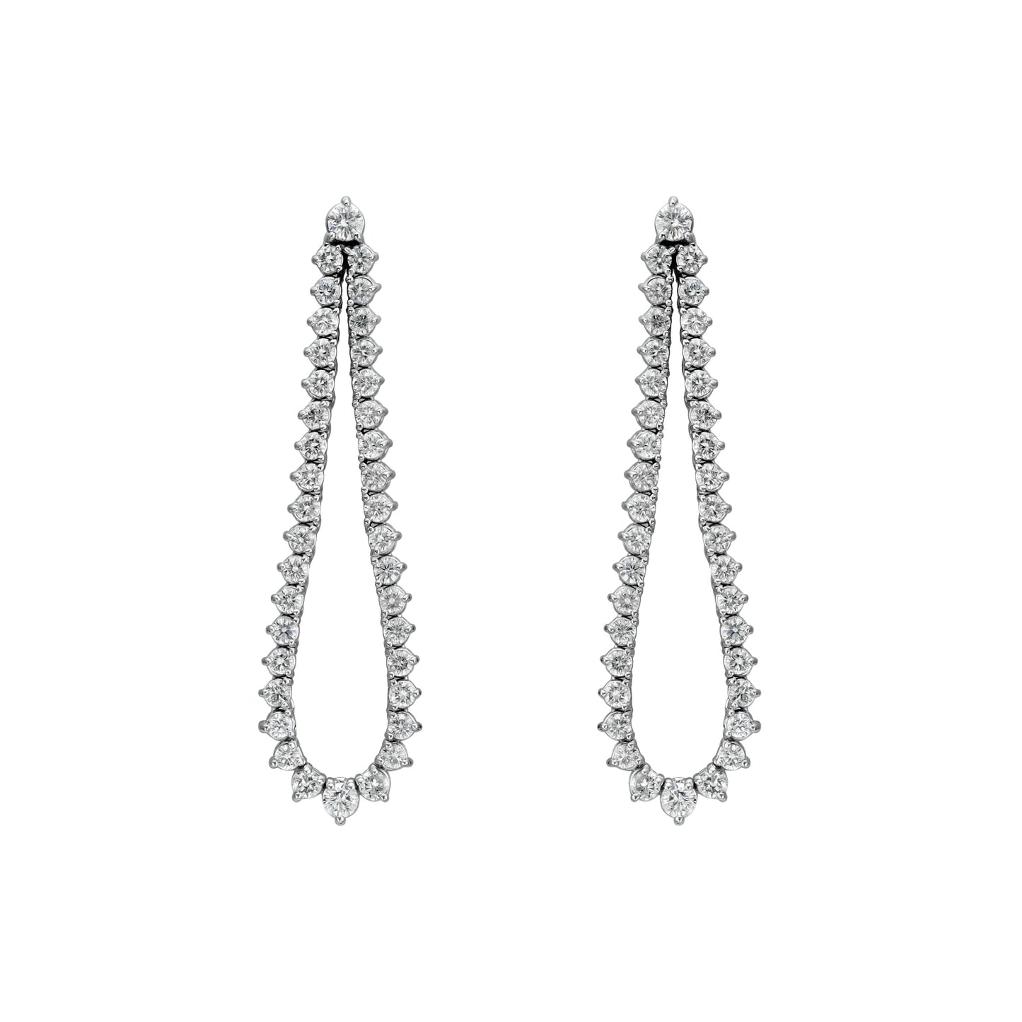Graduated Flex Teardrop Outline Earring