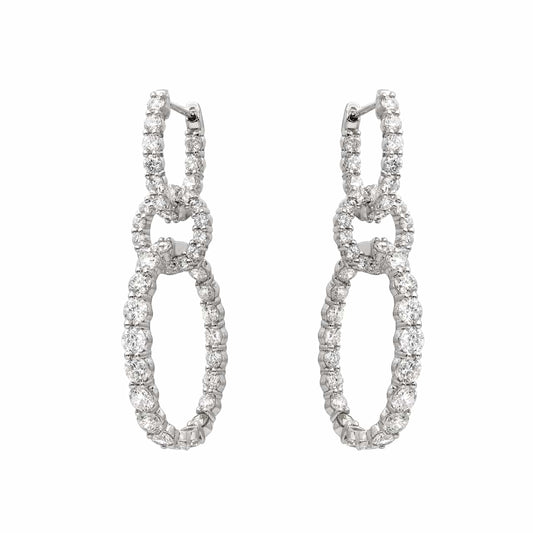 Triple Hoop Dangle Earrings