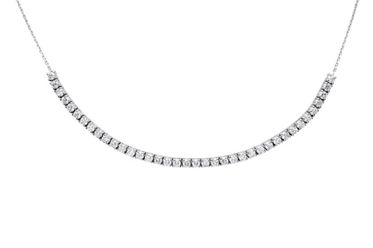 Halfway Illusion Tennis Necklace