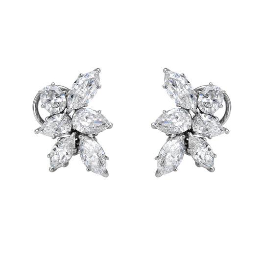 Mixed Shape Cluster Earrings