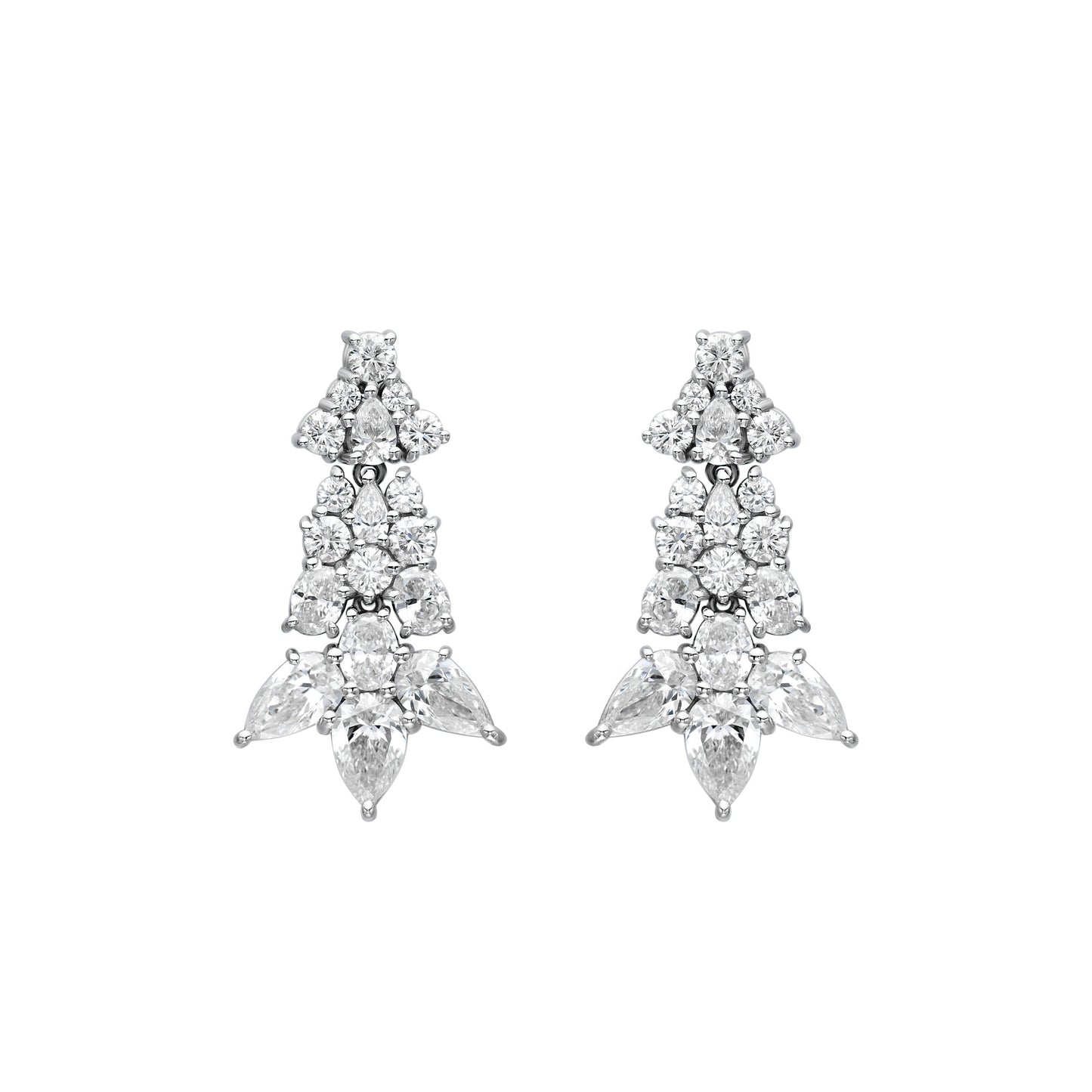 Multi Fancy Shape Drop Earrings