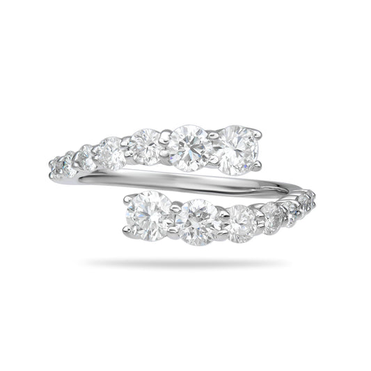 Round Graduated Spiral Ring