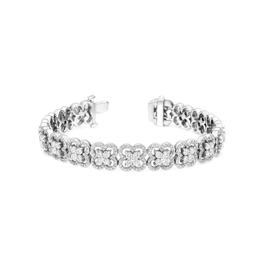 Clover Flower Halo Bracelet