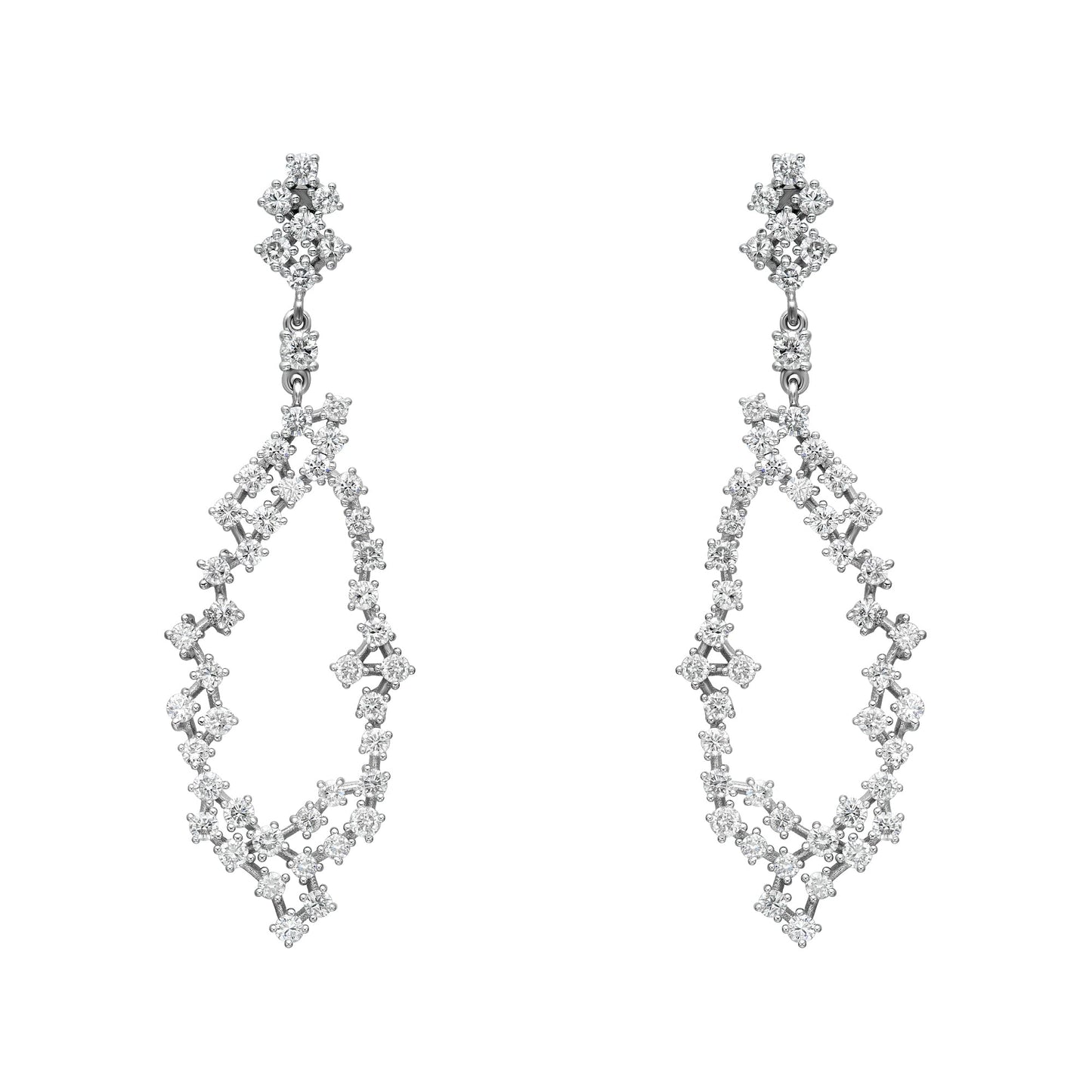 Grape Cluster Drop Earrings