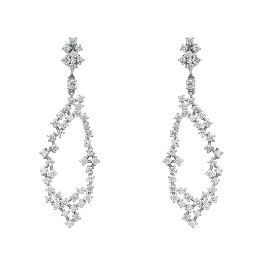 Grape Cluster Drop Earrings