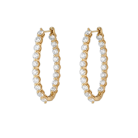 Floating Elongated Hoops
