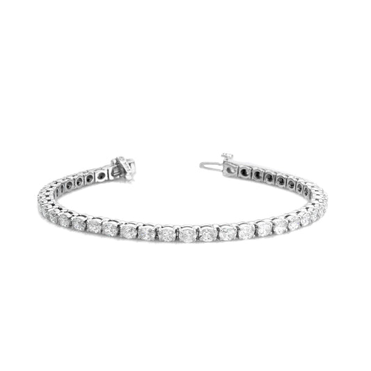 Oval Horizontal Tennis Bracelet