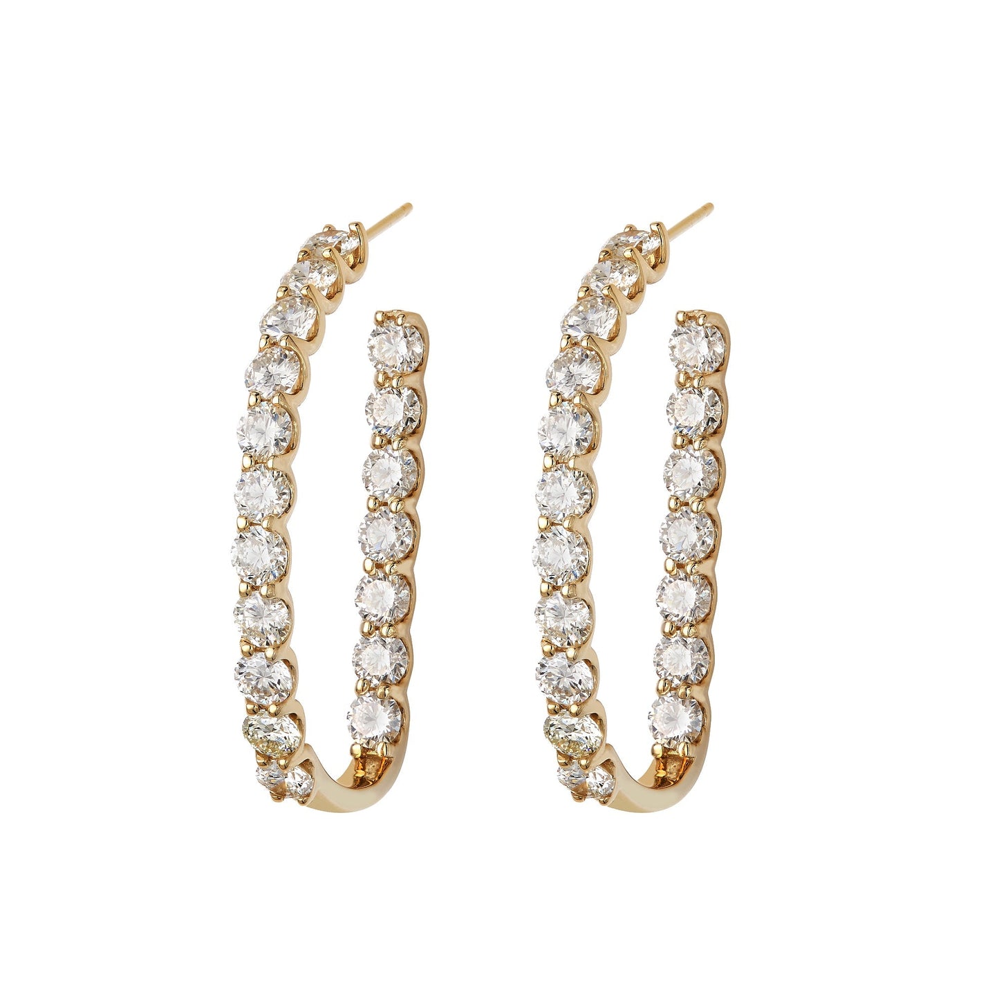 Elongated U Shape Hoops