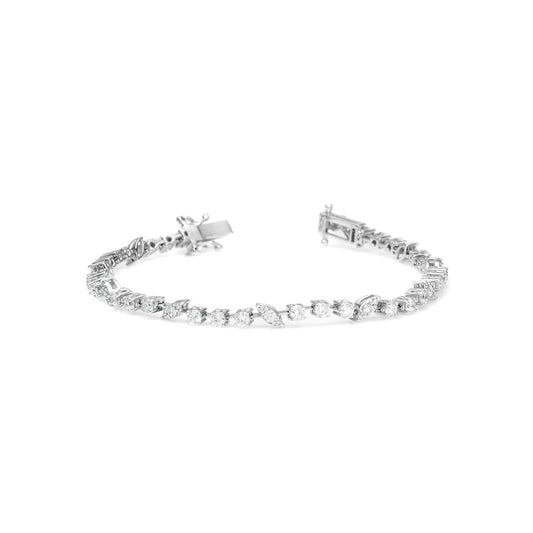 Round & Marquise Illusion Bracelet