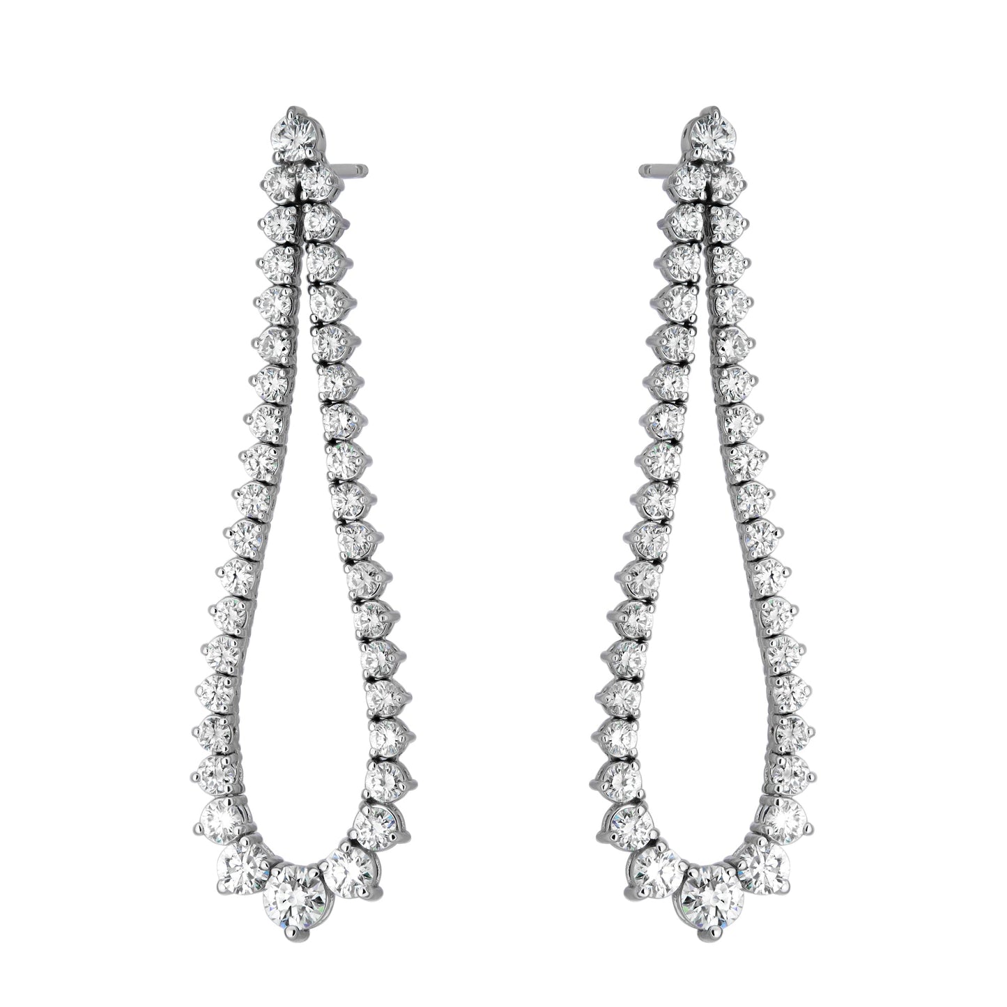 Graduated Flex Teardrop Outline Earring