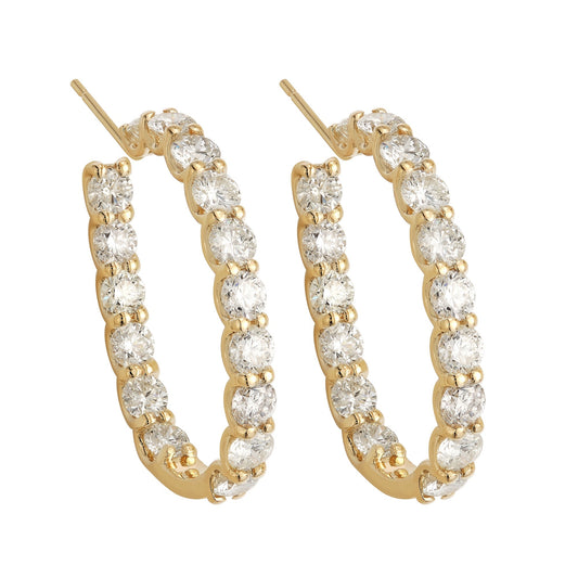 Elongated U Shape Hoops