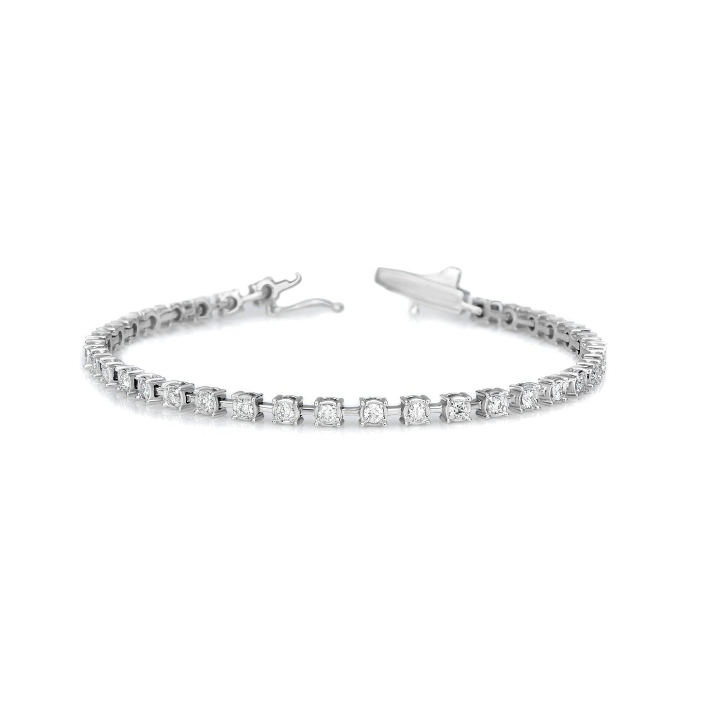 Spaced Round Buttercup Tennis Bracelet