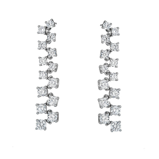 Zig Zag Drop Earrings