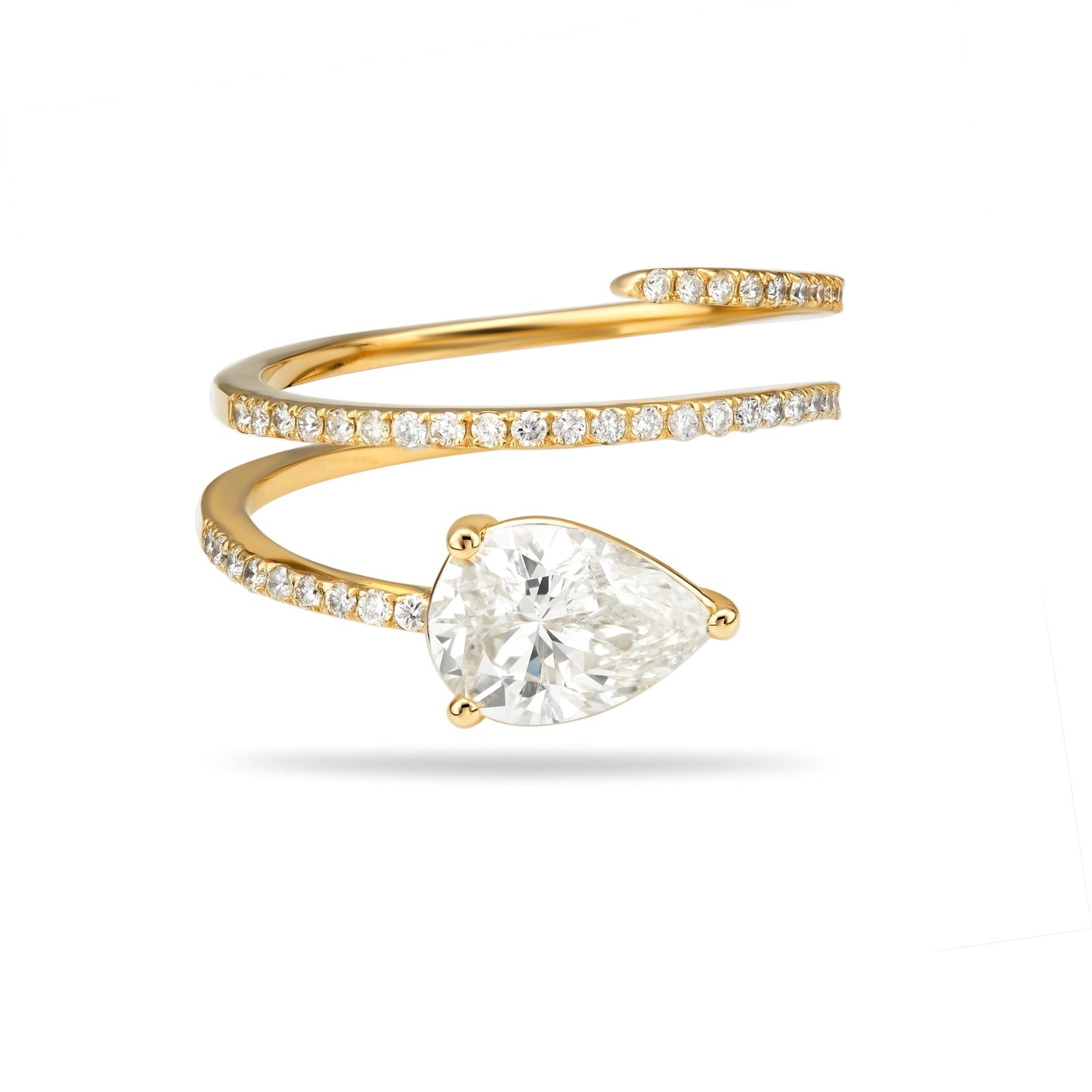 Pear Snake Ring