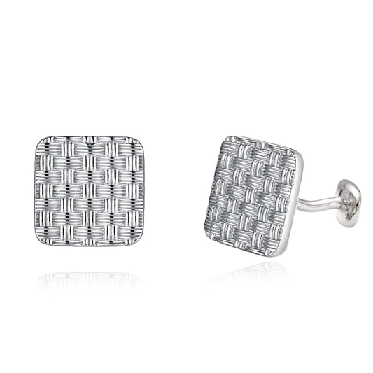 Square Woven Cufflinks