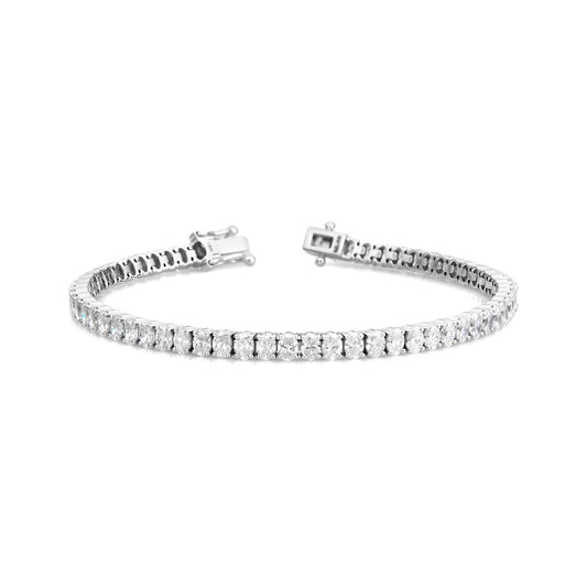 Oval Vertical Tennis Bracelet