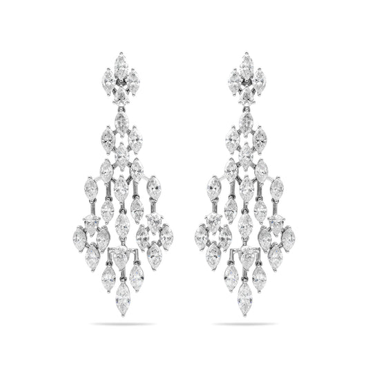 Multi Shape Chandelier Drop Earrings