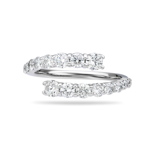 Graduated Round Spiral Ring